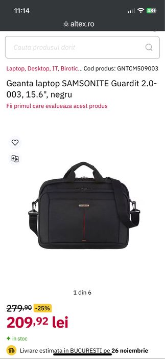Geanta laptop Samsonite Guardit