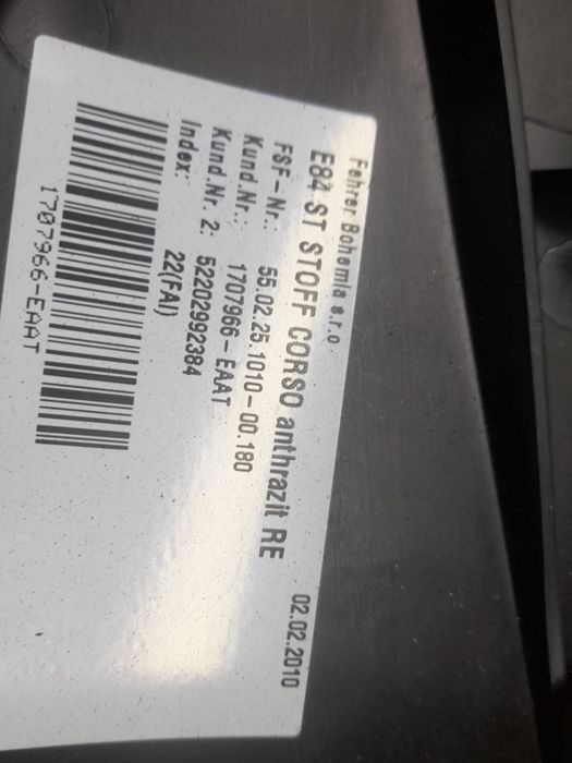 Ornament bancheta spate BMW X1 E84 (2009 - 2012) (1035) N47D20C