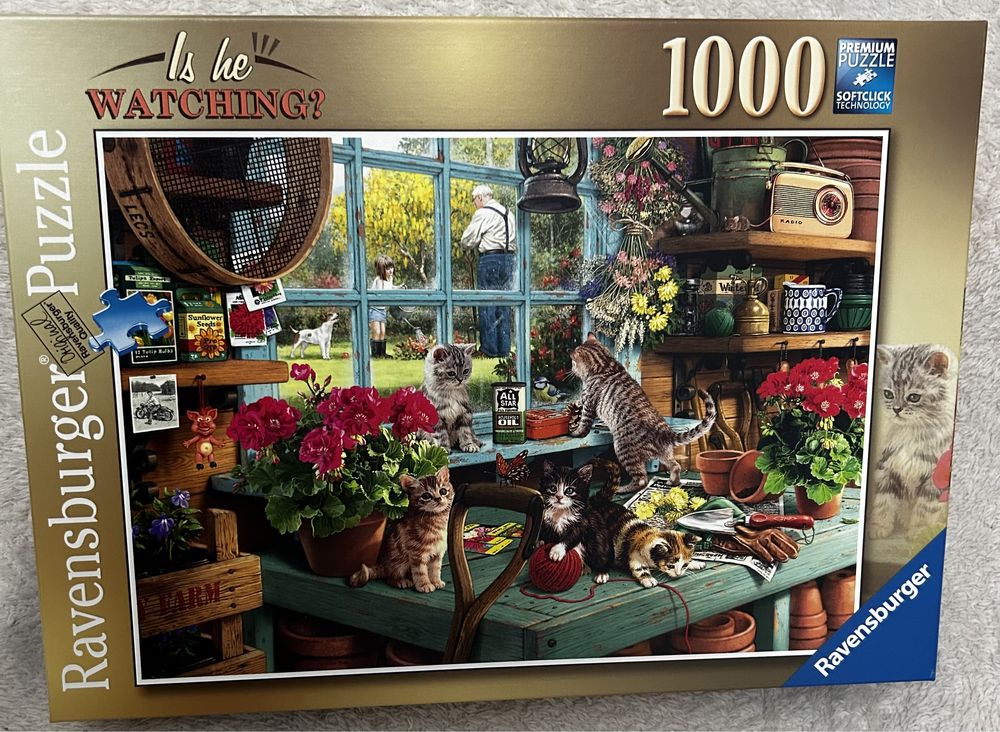 Puzzle Ravensburger 1000 - Is he WATCHING ?