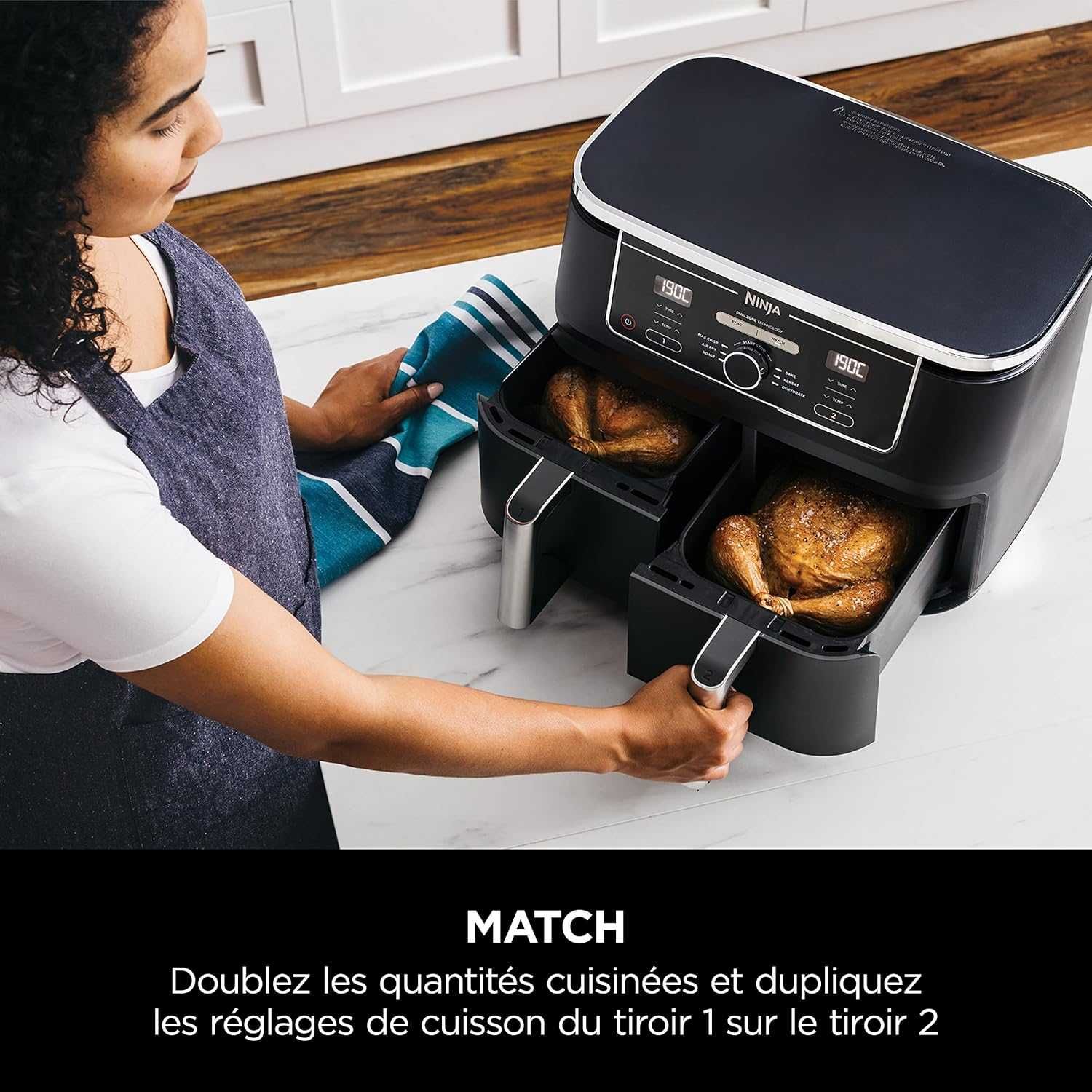 Фритюрник с горещ въздух Ninja Foodi MAX Dual Zone, 9,5L Air Fryer
