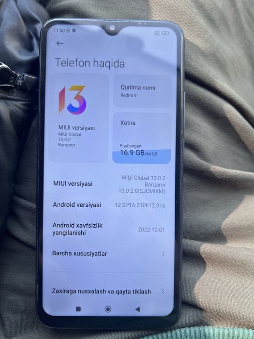 Redmi 9. 64 g xolati yaxwi