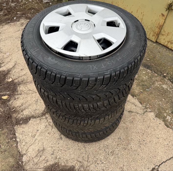 Зимний комплект R15 шин и дисков(штампы) на Шкоду, Фольксваген, Ауди