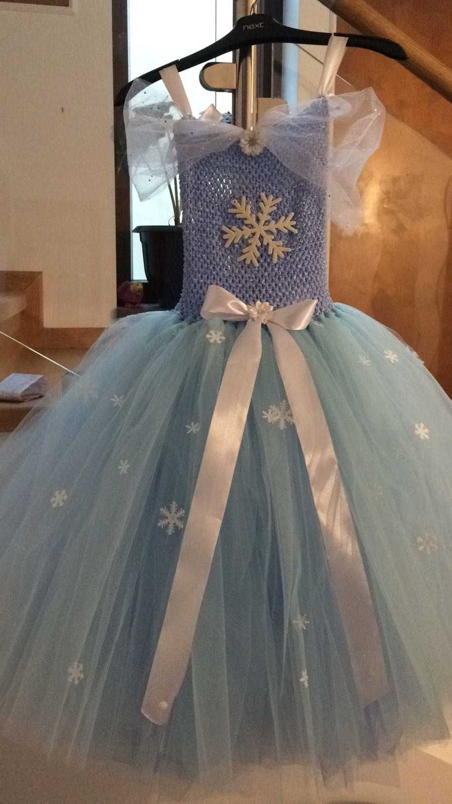 Rochita TUTU Elsa Frozen Fulg Nea Craiasa Iernii Zana Zapezii serbare