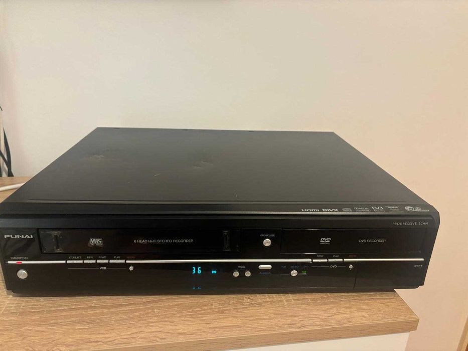 Dvd Combo Vhs - Funai WD6D-M100 - HDMI - functional! VCR - VCP