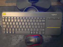 Tastatura Wireless Logitech K400 Plus Dark, Touchpad, USB