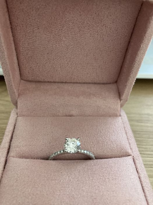 Inel aur 14 karate cu diamant 1.08 ct
