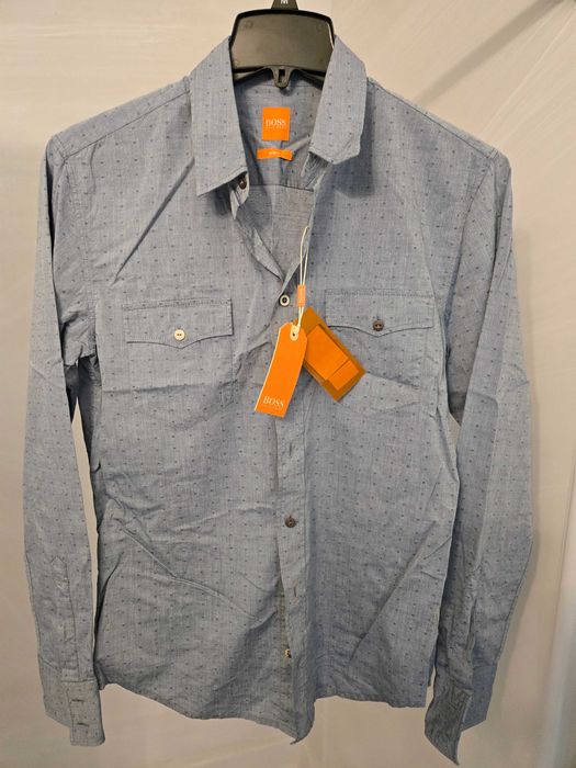 Мъжка риза BOSS Hugo Boss EdaslimE slim fit нова размер М