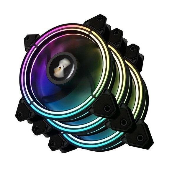 aigo darkflash cf11, 3 шт, без контроллер.