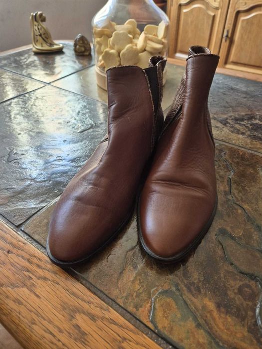 Botine piele Massimo Dutti