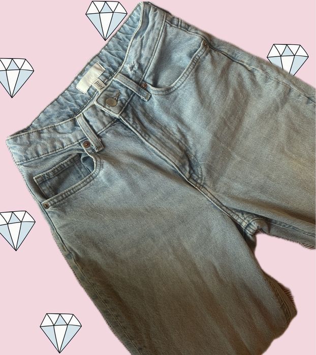 Сини Mom Jeans – H&M 36
