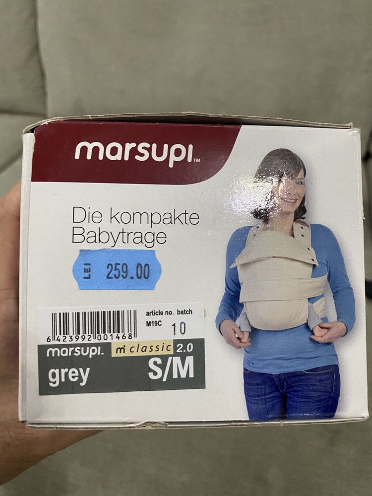 Marsiupiu marsupl m classic - grey S/M