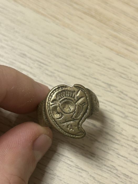 Inel vechi antic vintage si moneda veche 1789