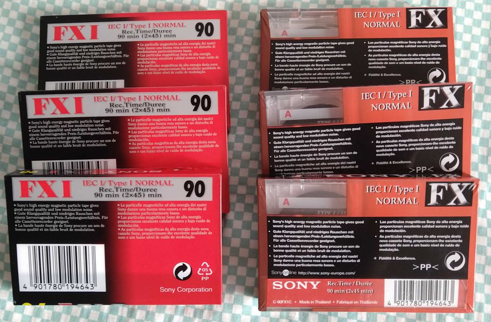 Чисто нови аудиокасети Sony HF, FX, FXI