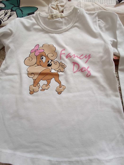 17 броя Памучни блузки за момиче -110 р-р