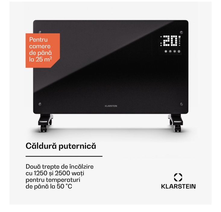 Calorifer KLARSTEIN Bornholm Smart 2500 W convector Resigilat