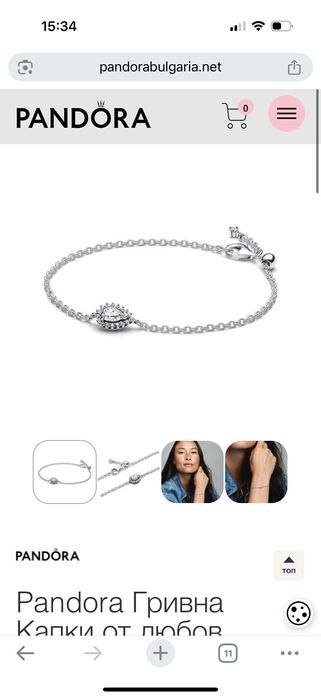 Гривна Pandora чисто нова с сертификат