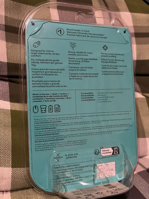 Мишка Logitech M190 gray