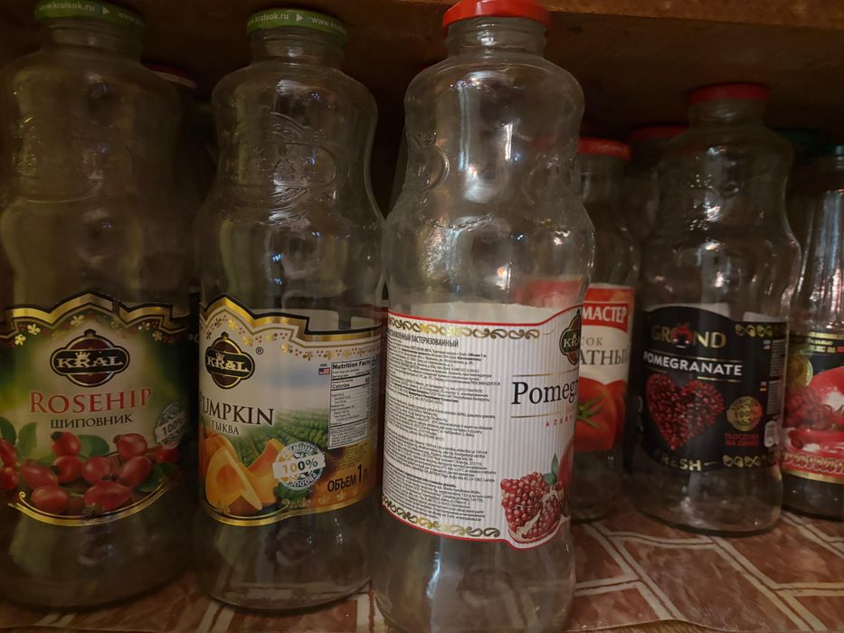Продам бутылки от соков,подойдет для закруток компотов