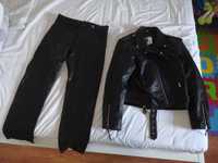 Costum piele motociclist