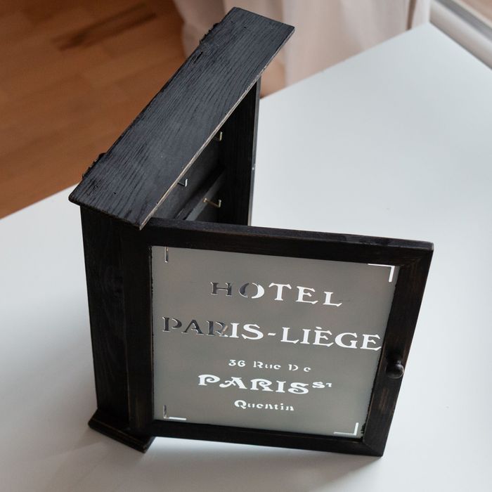 Кутия за ключове, ретро дърво и метал