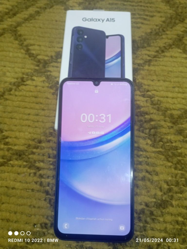 Samsung Galaxy A15 yangi 10 kunlik telifon