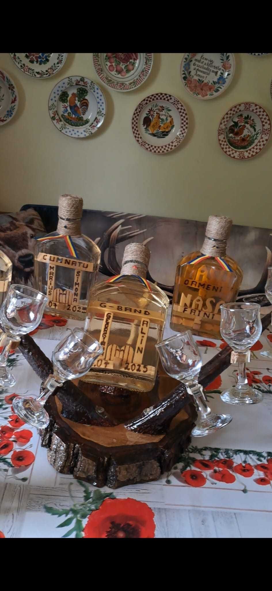sticle artizanale pentru NASI  nunti boteze zile de nastere