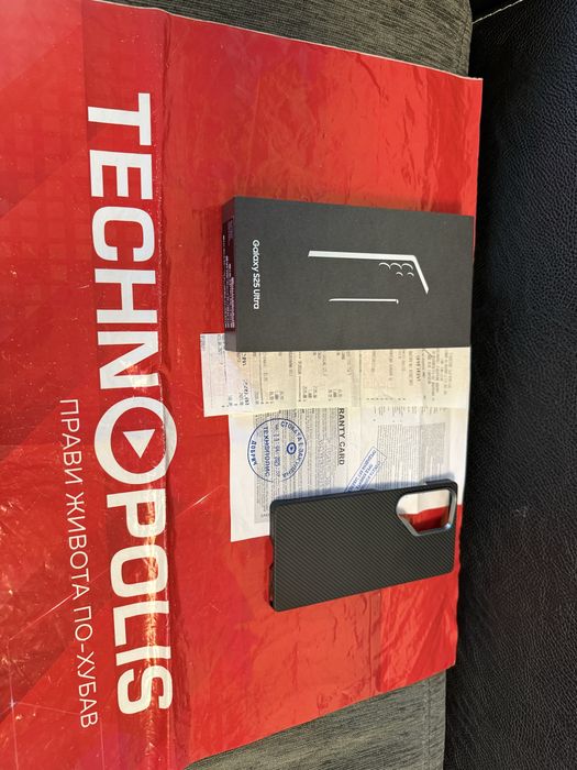 КАТО НОВ 256GB Samsung S25 ULTRA 5G Technopolis Гаранция до 2027 Black