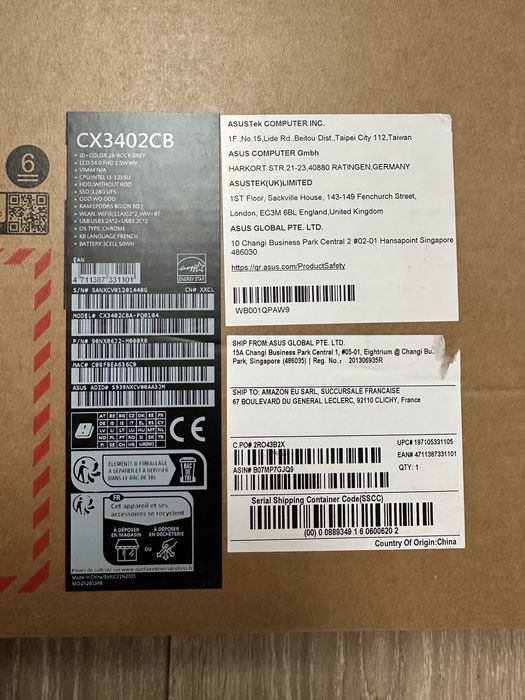 Asus Chromebook Plus CX3402CB, 14”, Intel Core i3-1215U – produs nou