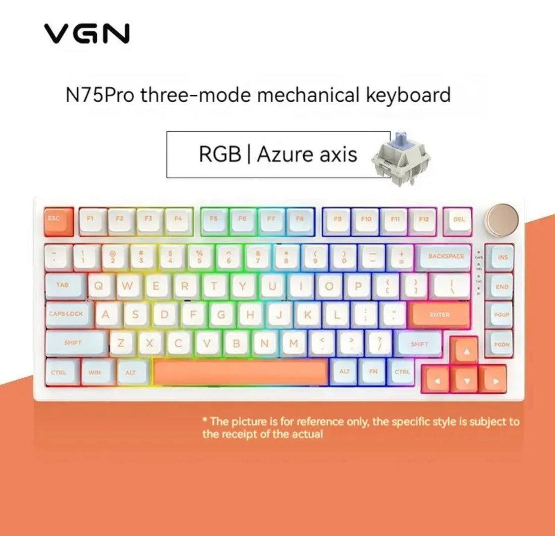 [Клавиатура] VGN Проводной USB-A, Bluetooth 5.1,безпроводной 2.4 ггц