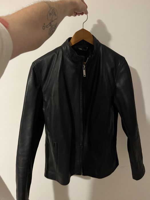 Като ново ZARA Естествена Кожа Яке М размер