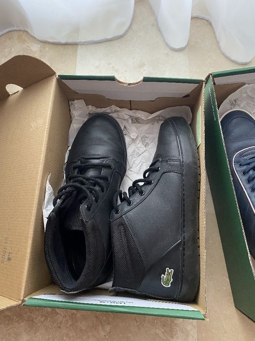 Ghete toamna casual Lacoste piele naturala || Ghete sport