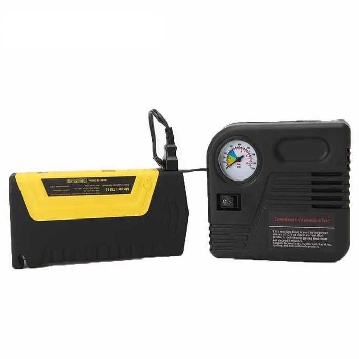 Robot pornire auto portabil cu acumulator 68800 mAh + compresor auto