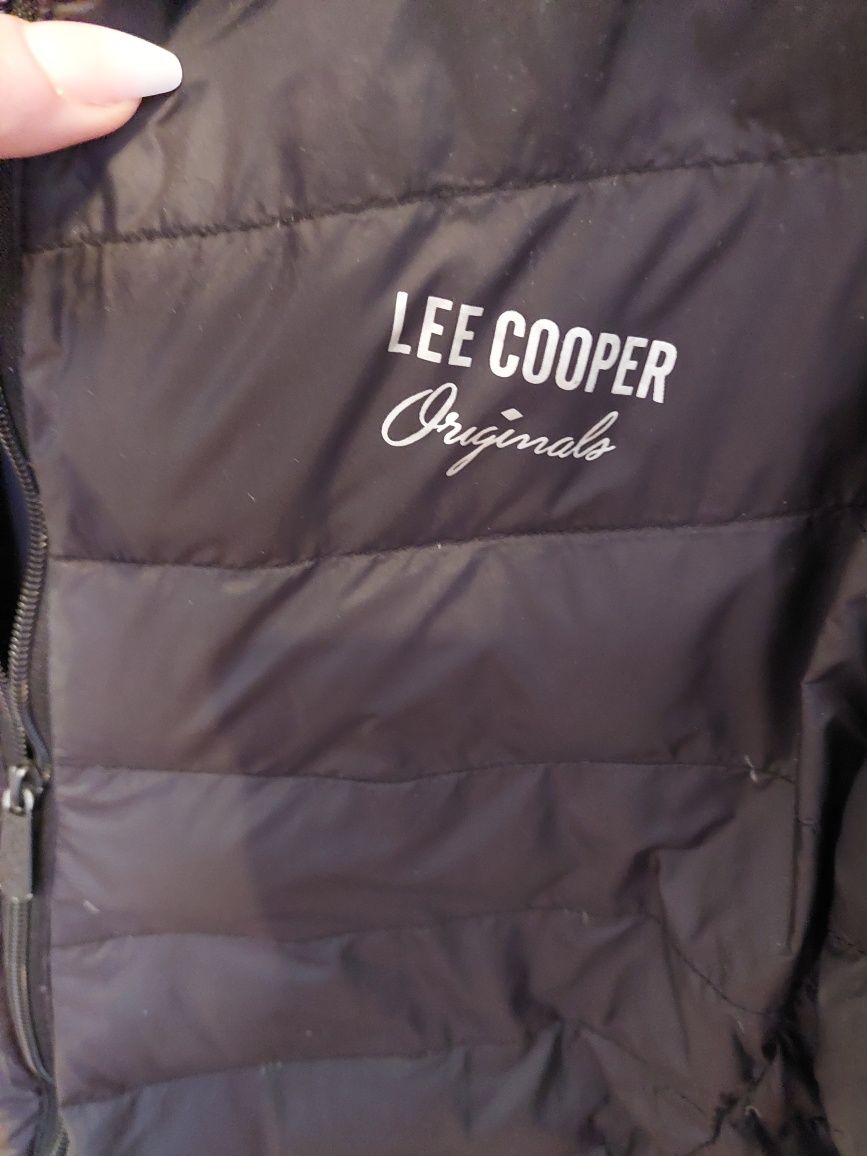 Geaca neagra de fas de dama Lee Cooper