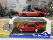 BMW E36 M3 Coupe machetă auto scara 1:43 (10cm) roșu Solido