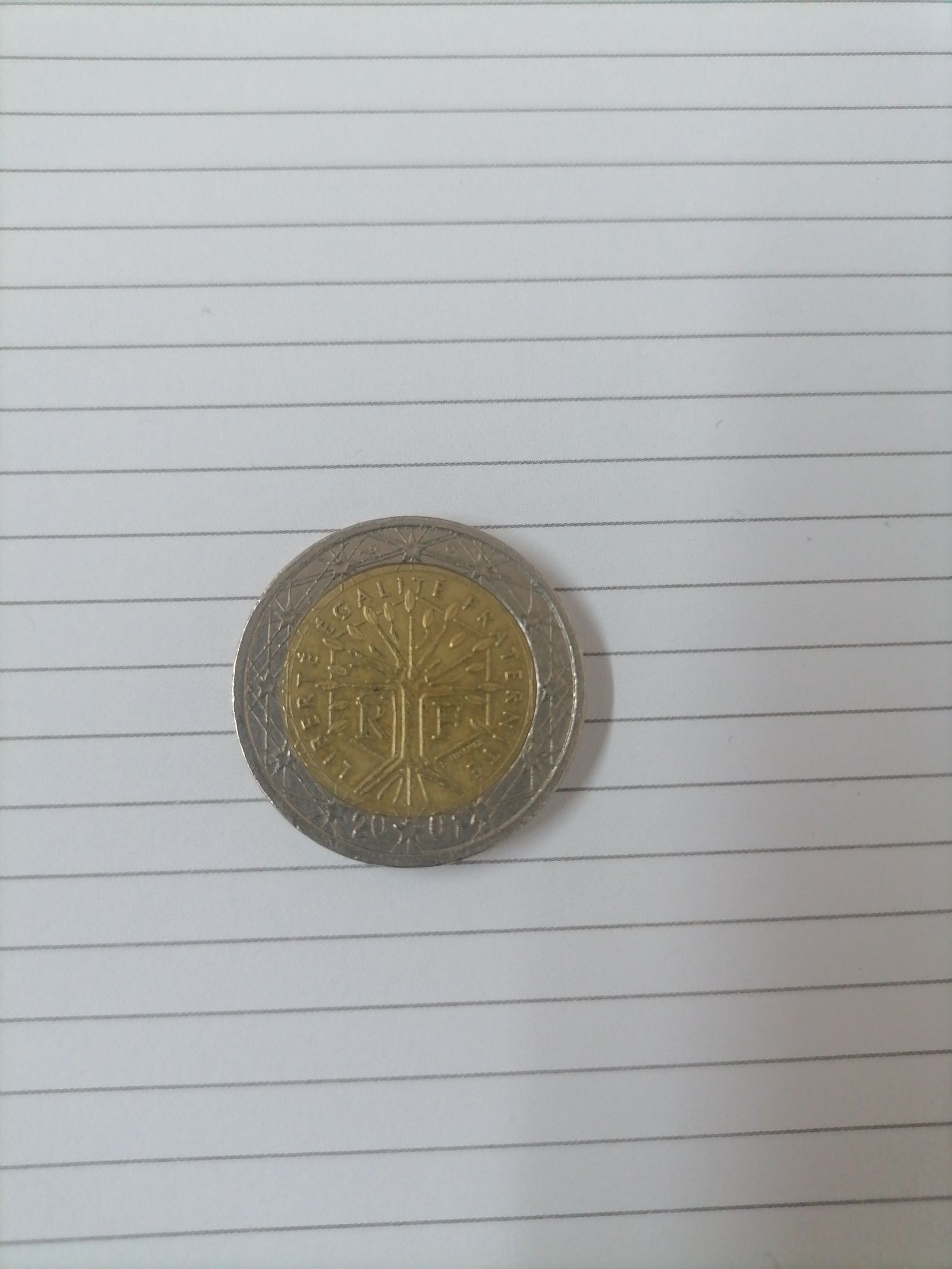 2 euro 2001 Franța