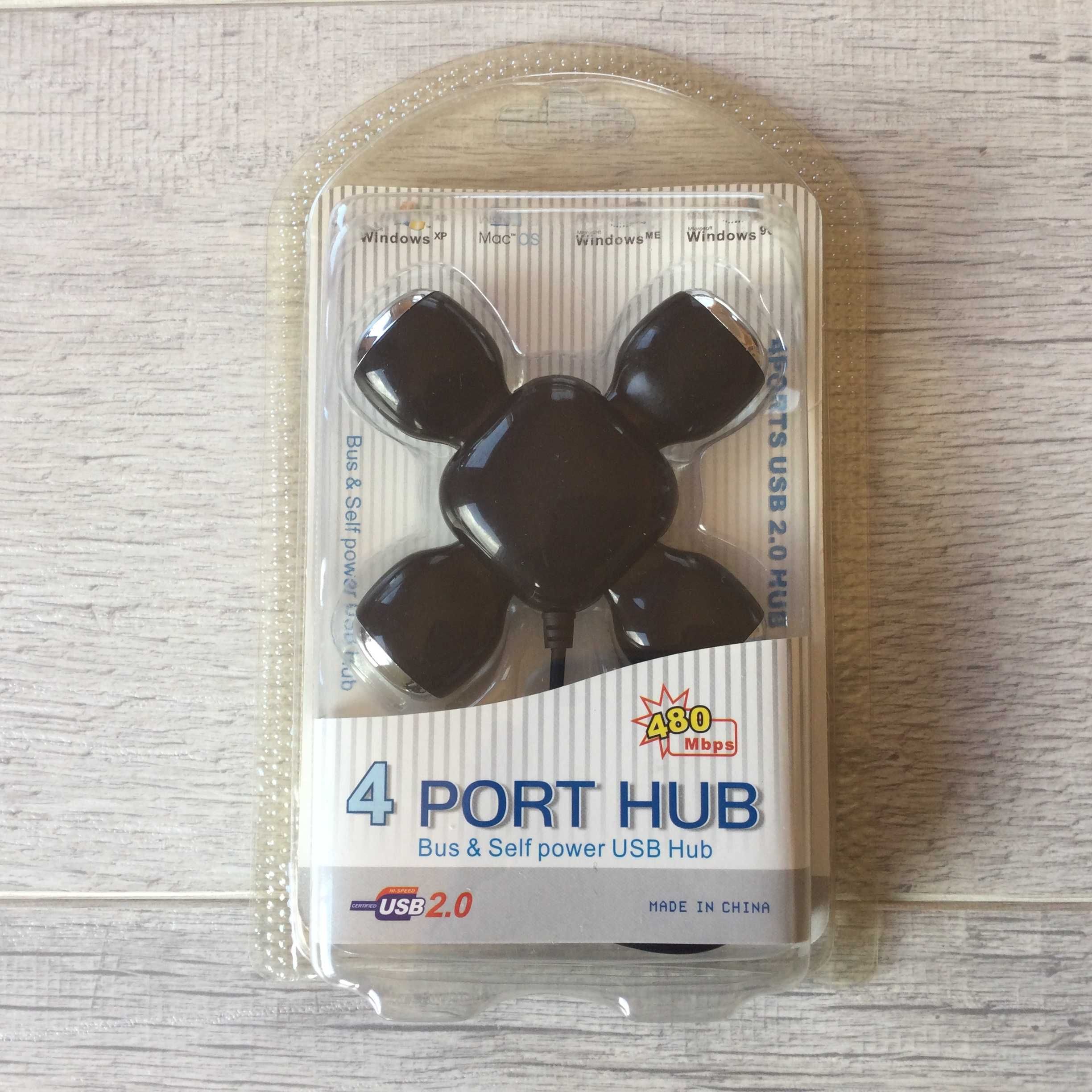 чисто НОВ USB хъб разклонител 4 Ports USB 2.0 Hub