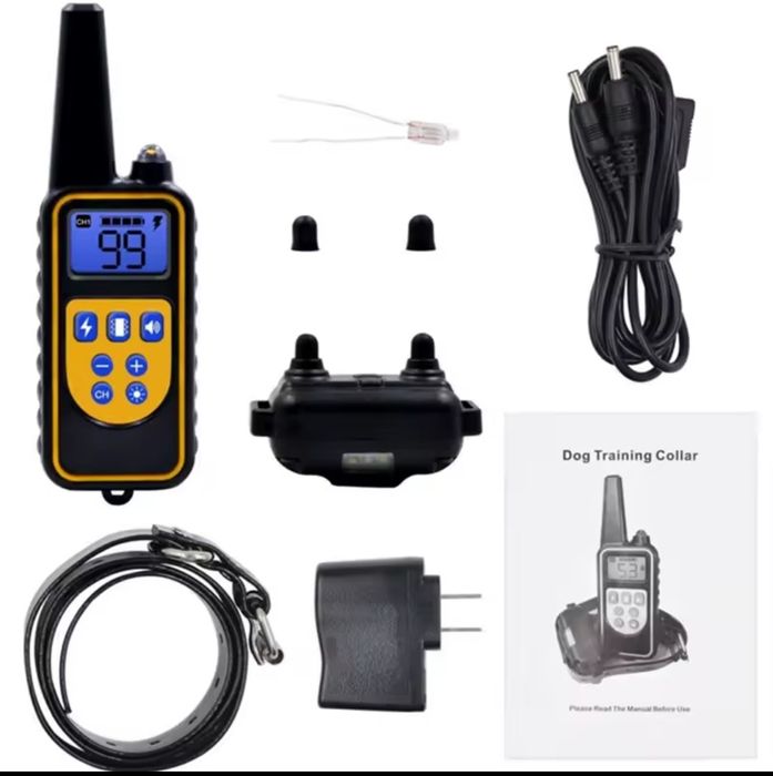 Zgarda Electrica pentru Dresaj Caini 99 Nivele de Vibratii și Șoc