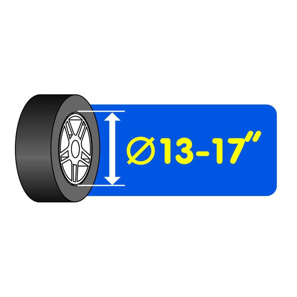 Права стойка за джанти и гуми от 13 до 17 инча