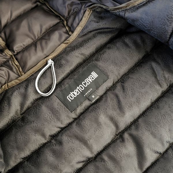 ПРОМО Roberto Cavalli-S-Оригинално мъжко зелено пухено яке