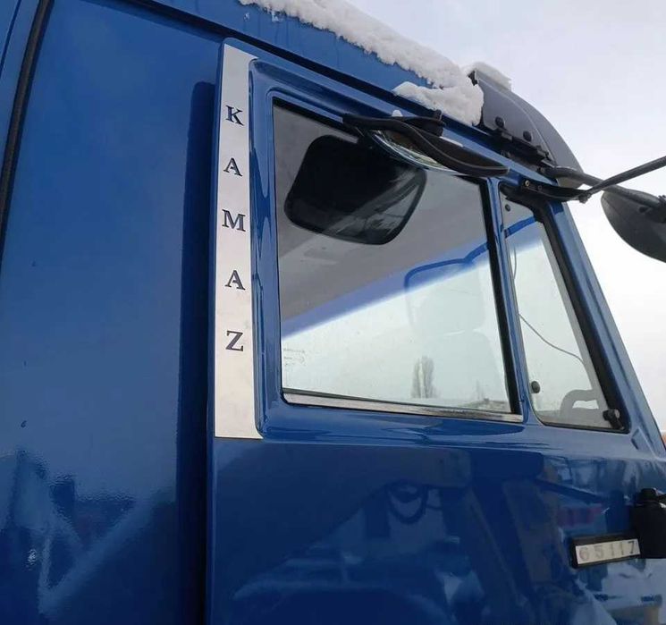 Накладки на стойку двери КамАЗ, Нержавейка Стальная вид Ооогонь