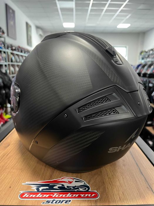 Мото Каска SHARK Spartan RS CARBON SKIN Matt,L 59-60,очила,като нова!