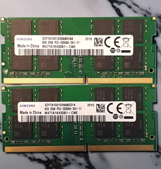 Memorie 16GB DDR4 3200 laptop sodimm, 2 x 8GB DDR4 3200