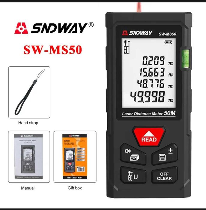 Лазерный дальномер 40 м – новый, точный и удобный.