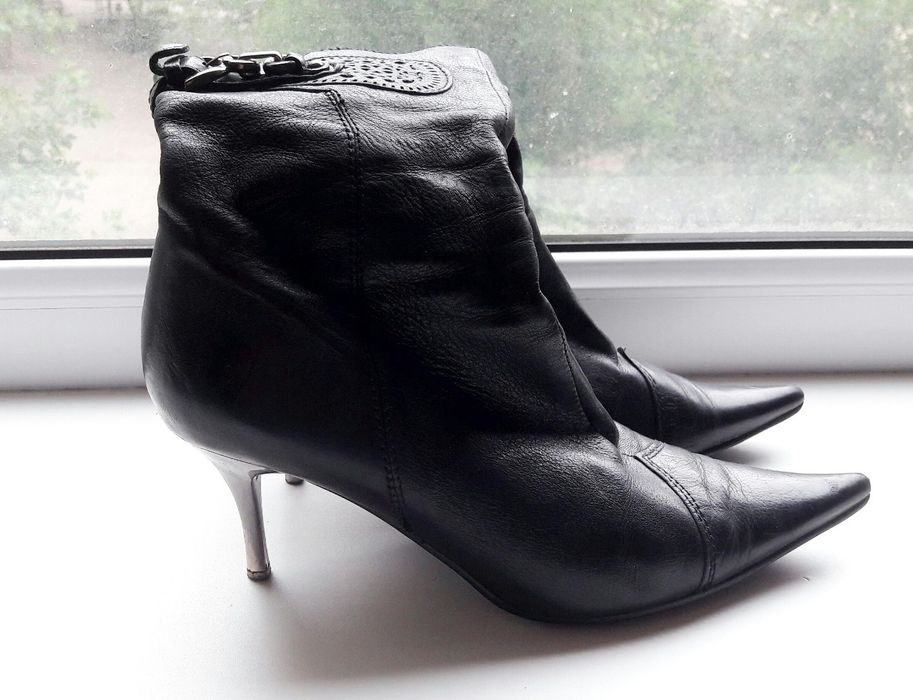 Кожаные осенние сапоги (натуральная кожа)