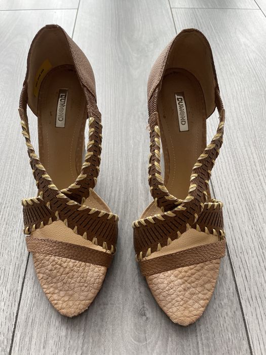 Vand sandale piele cu toc