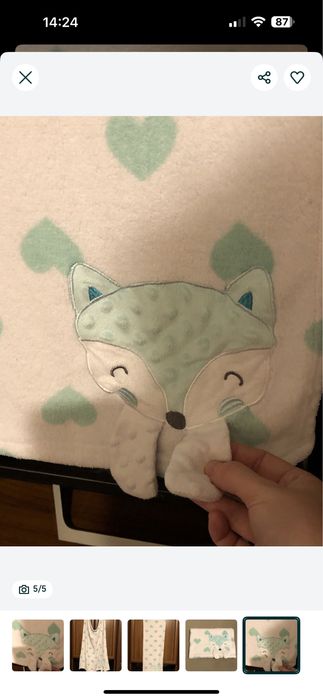 Cos bebe Baby nest Cocoon Galaxy Mint + pernă + pătură