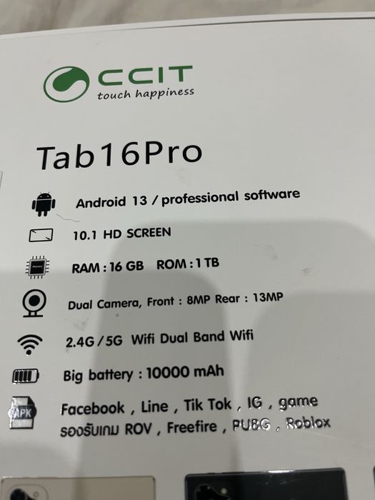 Zamonaviy Planshet CCIT Tab 16 Pro (qora rangli) Смарт Планшет