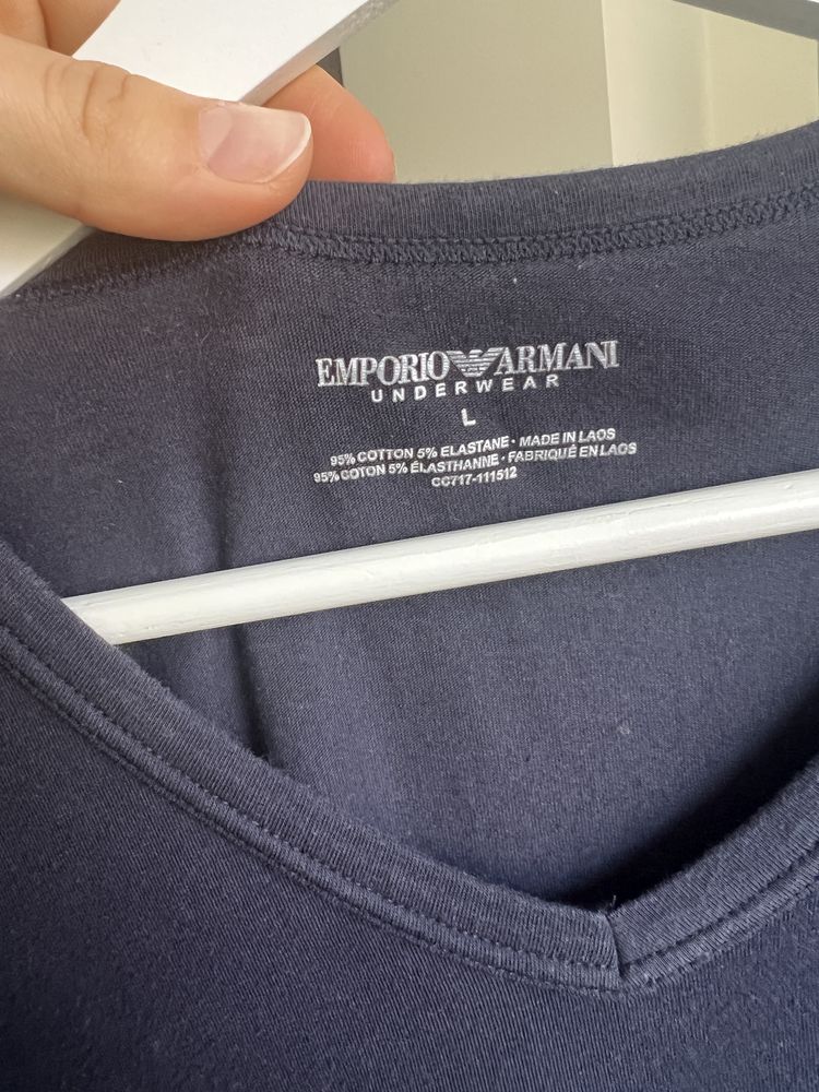 Памучна тениска Emporio Armani