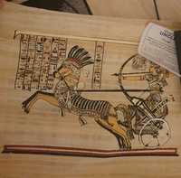 Папирус привезенный из египта,сувенир в рамку