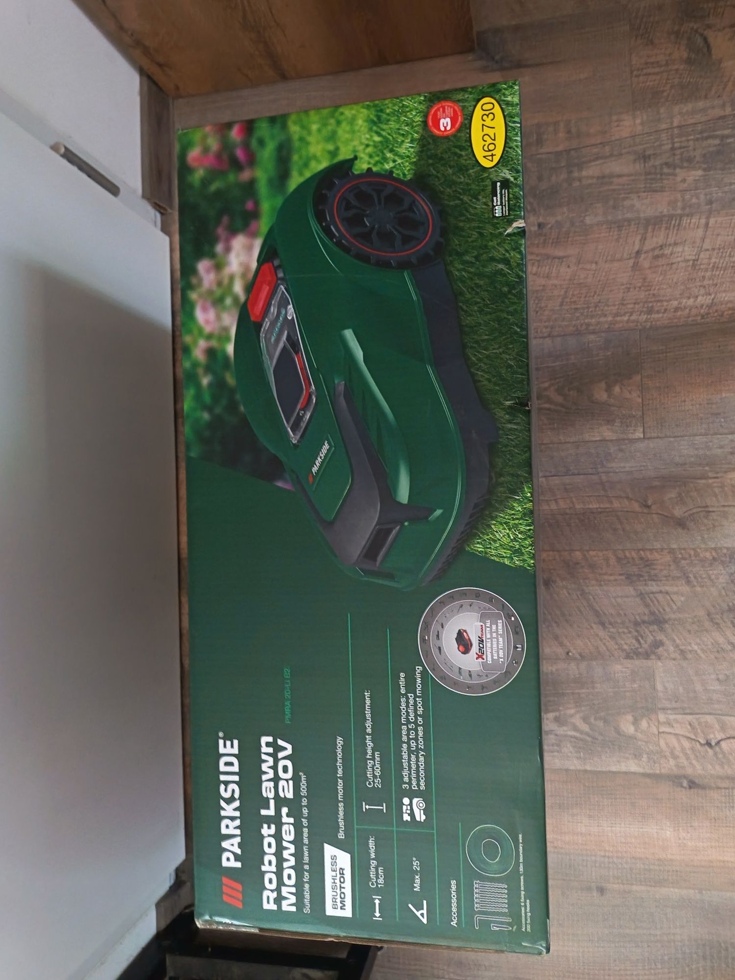 Parkside Косачка 20V с капак